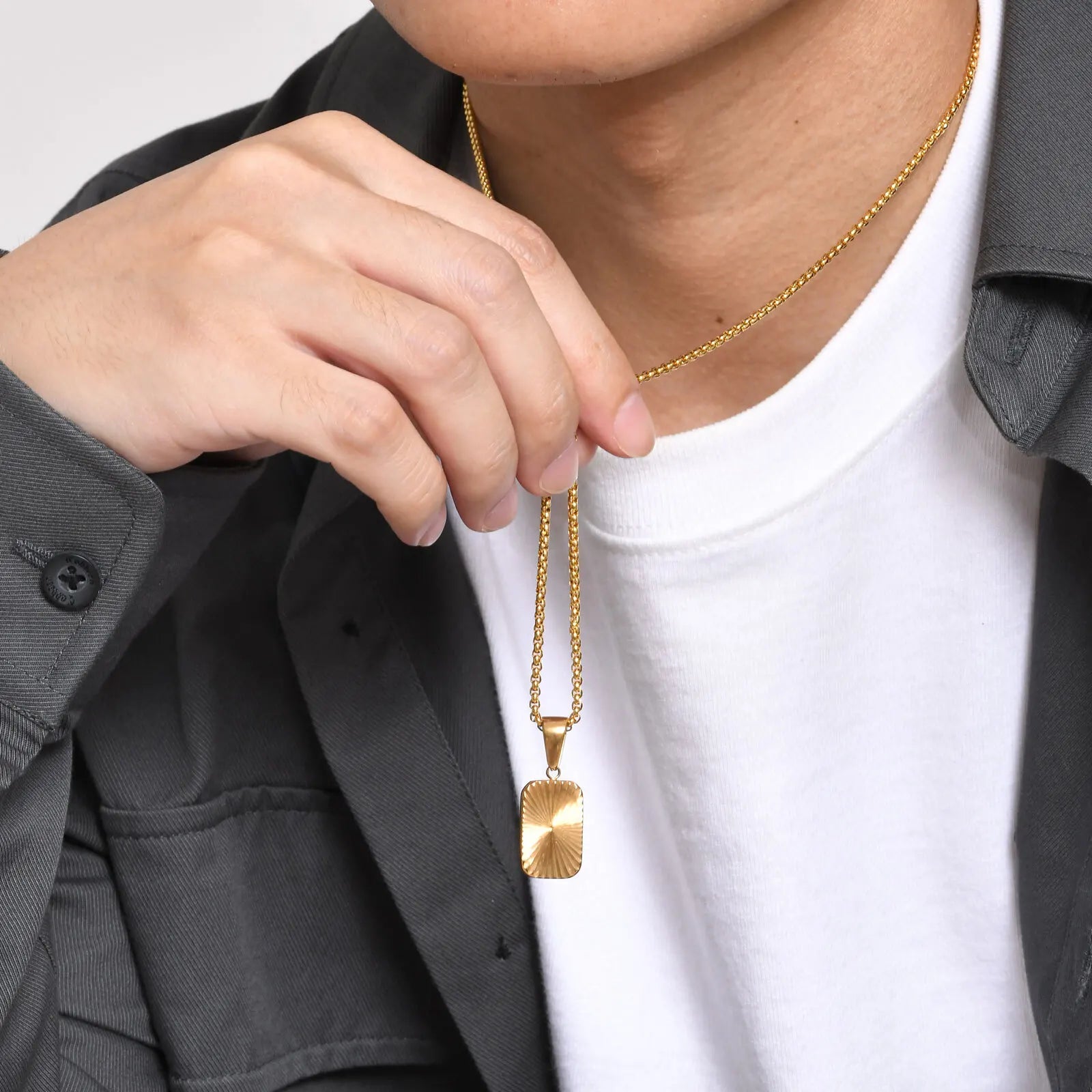 Colar Sunburst Square