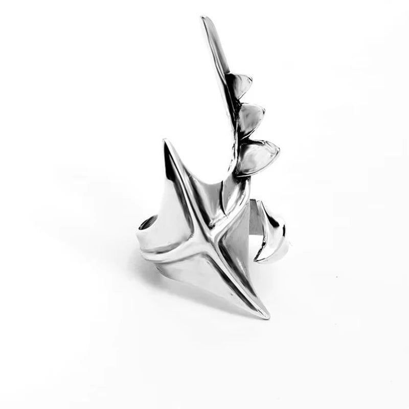 Cyberpunk Alien Irregular Ring Unisex Hip-hop Exaggerated Opening Rings Carnival Jewelry Accessories Xmas Gift