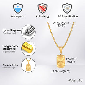 Colar Sunburst Square