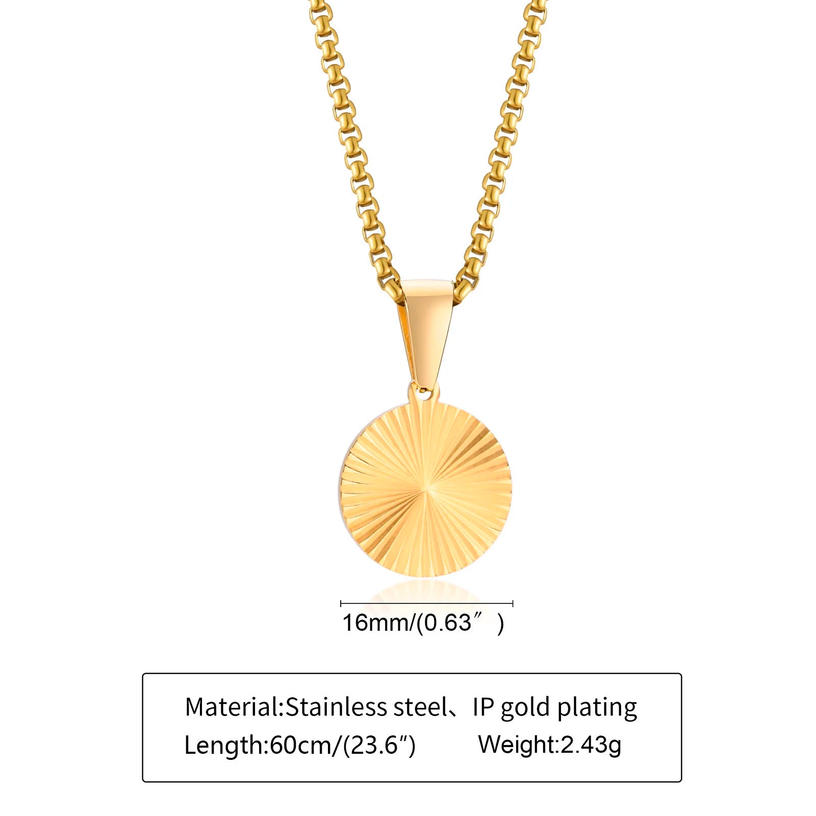 Colar Sunburst Square